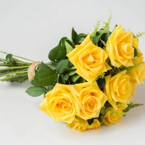 Buquê de 12 Rosas Amarelas