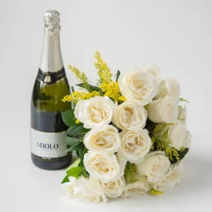 Buquê de 18 Rosas Brancas