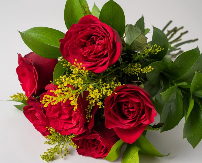 Buquê de 6 Rosas Vermelhas