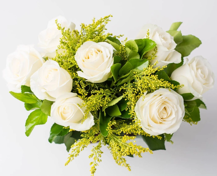 Buquê de 8 Rosas Branca