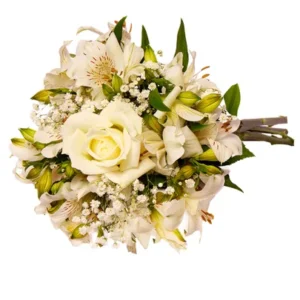 Buquê Império com Astromélias Brancas
